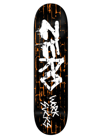 Zero skateboards WORK SUCKS 30 YEAR REISSUE DECK 8.5"
