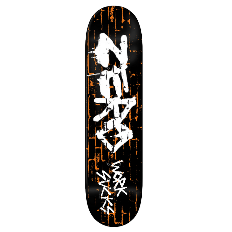 Zero skateboards WORK SUCKS 30 YEAR REISSUE DECK 8.5"
