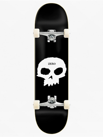 Zero skateboards SINGLE SKULL SKATEBOARD COMPLET BLACK DIPPED 8"
