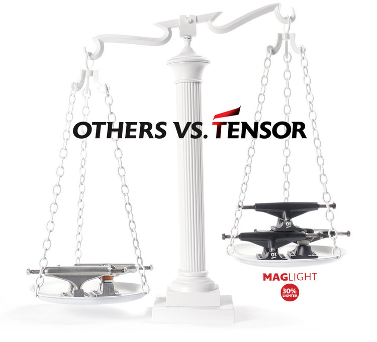 Tensor Trucks MAG LIGHT TRUCKS SET 2 GREY 5.25