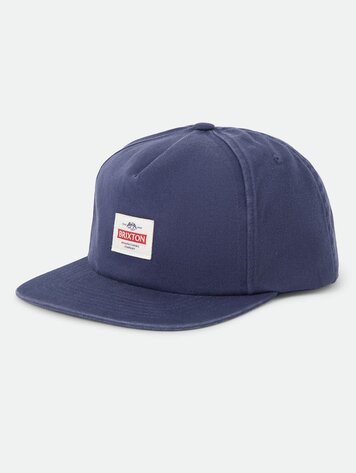 Brixton HOMMES TRADEMARK SNAPBACK HAT WASHED NAVY