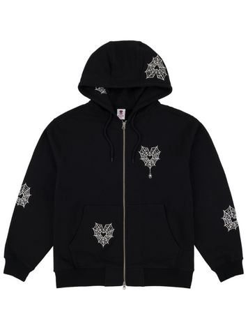 LOVIAH MEN'S SPIDERMAN ZIP HOODY BLACK