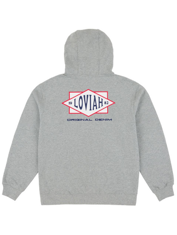 LOVIAH HOMMES ON THE BLOCK HOODY HEATHER GREY