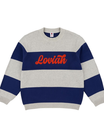 LOVIAH MEN'S CHUNKY SWEATER GREY