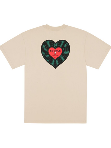 LOVIAH MEN'S 4 THE RECORD T-SHIRT SAND