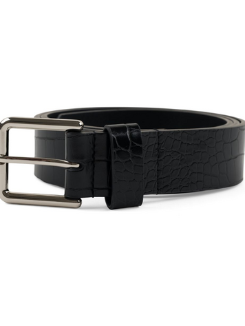 LOVIAH HOMMES CROCODILE BELT BLACK CROC