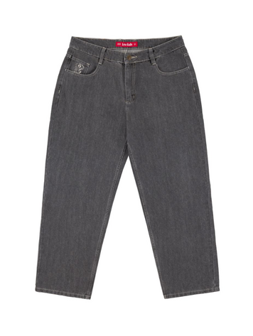 LOVIAH MEN'S 1990 BAGGY 5 POCKET DENIM GREY ACID WASH