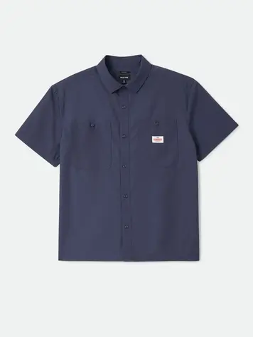 Brixton MEN'S TRADEMARK SHIRT WASHED NAVY