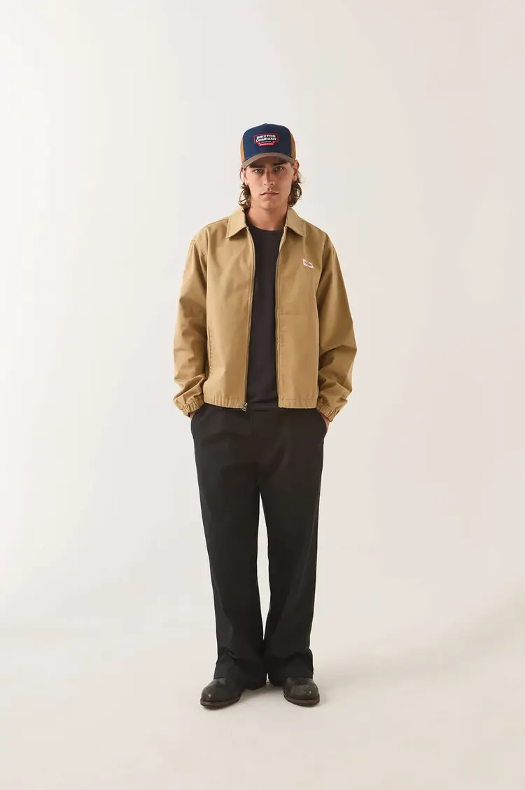 Brixton HOMMES TRADEMARK LIGHTWEIGHT GARAGE ZIP JACKET