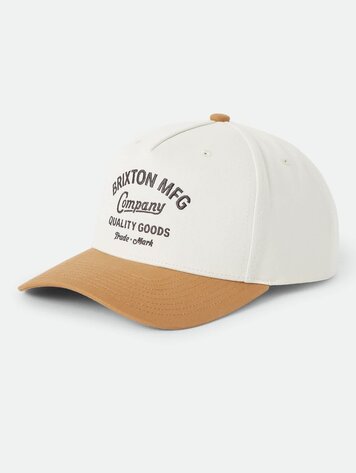 Brixton MEN'S STRATTON SNAPBACK OFF WHITE/CARAMEL