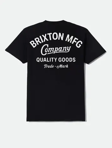 Brixton HOMMES STRATON STANDARD T-SHIRT BLACK