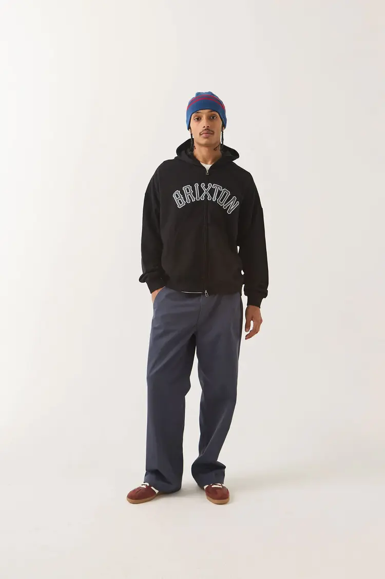 Brixton MEN'S DUGOUT ZIP HOOD FLEECE