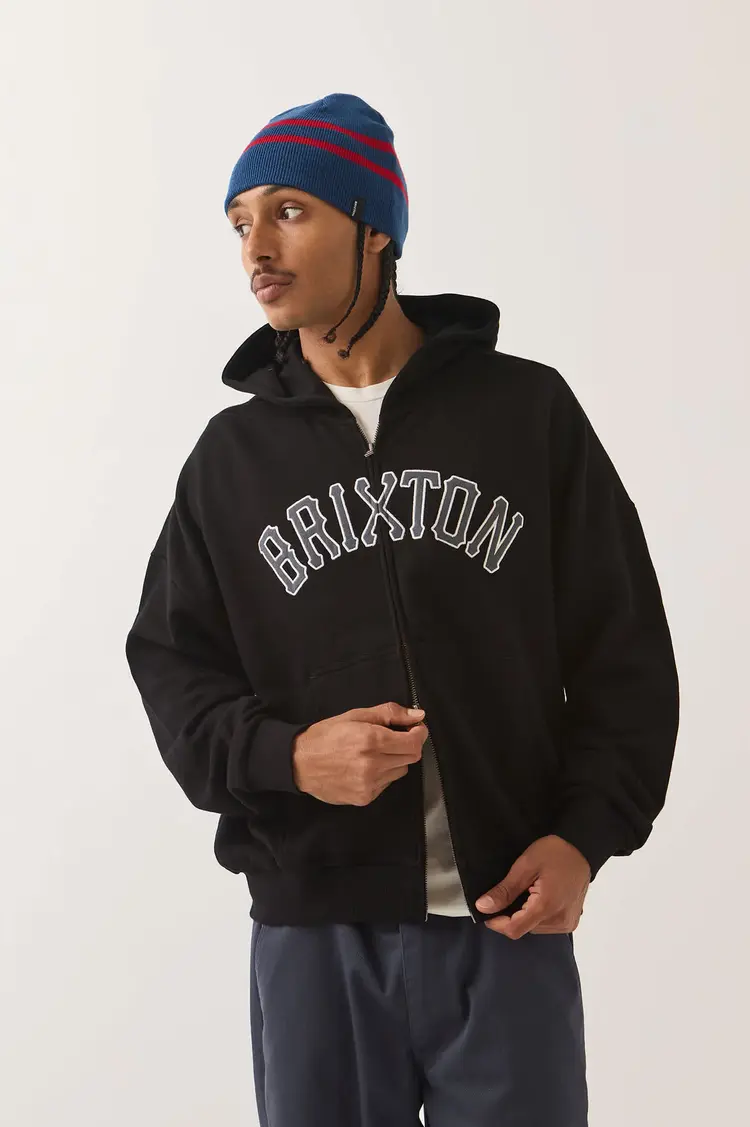Brixton HOMMES DUGOUT ZIP HOOD FLEECE