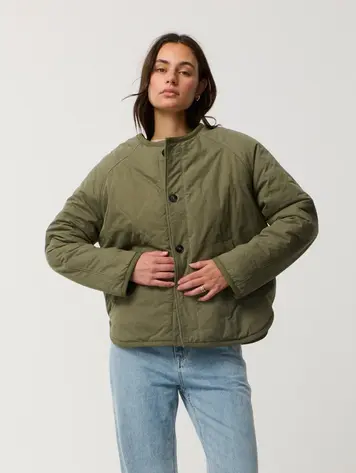 RIP CURL FEMMES BOSSA NOVA REVO JACKET MILITARY GREEN