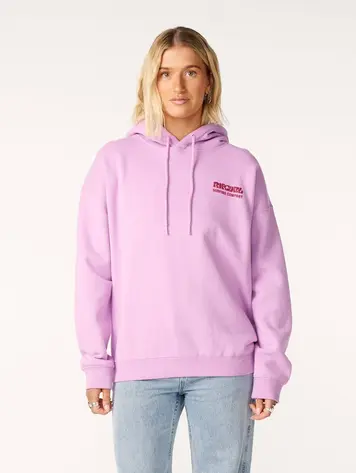 RIP CURL FEMMES SURF PUFF HERITAGE HOOD BRIGHT LILAC