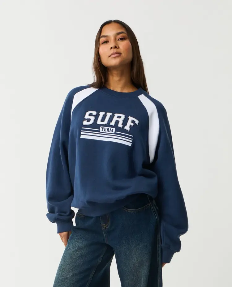 RIP CURL WOMEN'S RETRO SWELL OVERSIZED CREW