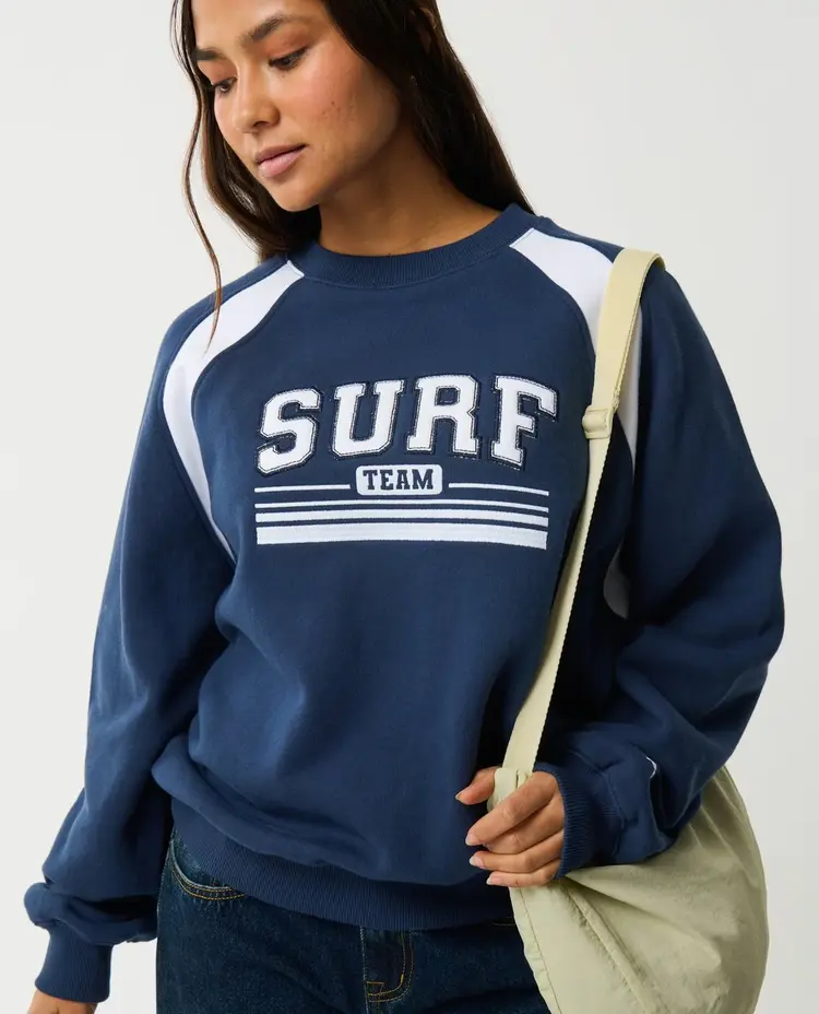 RIP CURL FEMMES RETRO SWELL OVERSIZED CREW