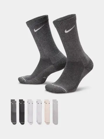 Nike CHAUSSETTES EVERYDAY ELEVATED CREW LOT DE 6 PAIRES MULTI-COLOR