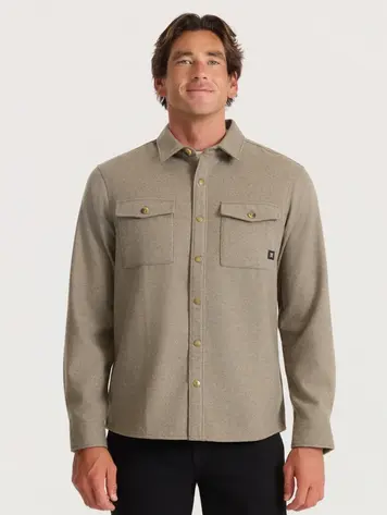 Roark MEN'S NORDSMAN 2.0 LONG SLEEVE FLANNEL DUSTY GREEN
