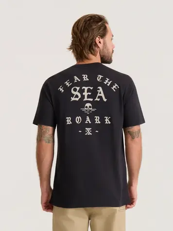 Roark HOMMES FEAR THE SEA PREMIUM TEE BLACK