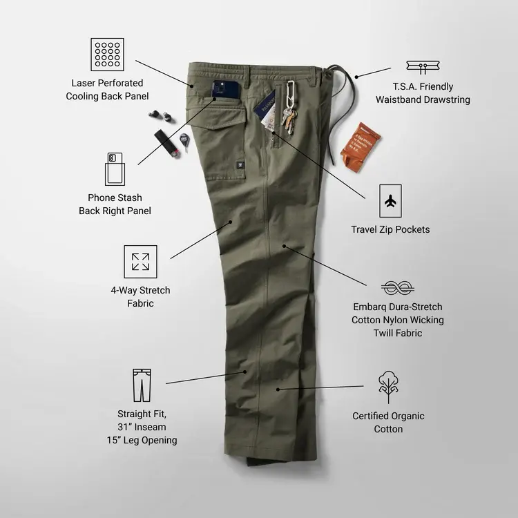 Roark HOMMES LAYOVER PRO TRAVELER PANTS