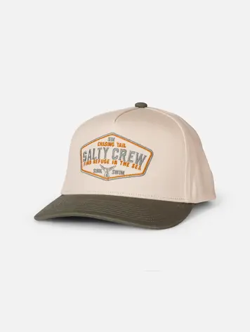 Salty crew HOMMES TAILFIN SNAPBACK OFF WHITE/GREEN