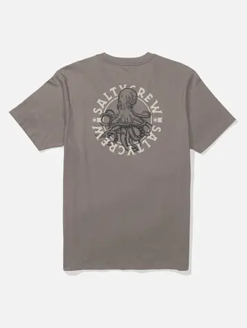 Salty crew MEN'S TENTACLES CREW TEE CINDER