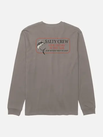 Salty crew MEN'S COORDINATES LONG SLEEVE TEE CINDER