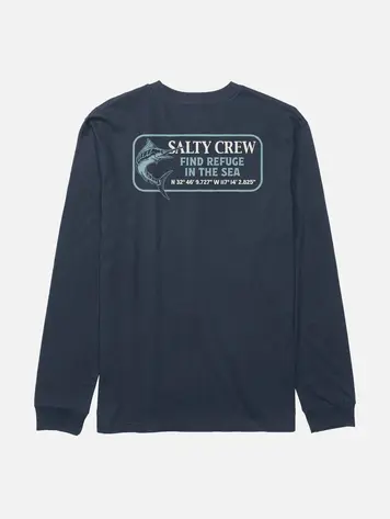 Salty crew HOMMES COORDINATES LONG SLEEVE TEE NAVY