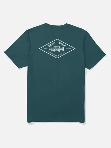 Salty crew MEN'S DIAMOND BASS CREW TEE ATLANTIC BLUE
