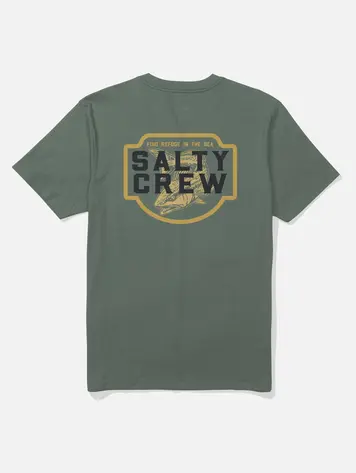 Salty crew MEN'S RED DRUM CREW TEE LAUREL WREATH