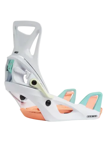 Burton YOUTH SMALLS STEP ON RE:FLEX SNOWBOARD BINDINGS WHITE/MULTI