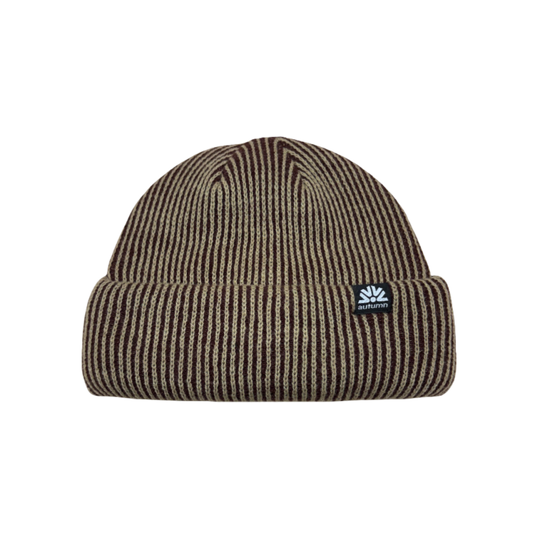 AUTUMN MEN'S CORD DOUBLE ROLL BEANIE