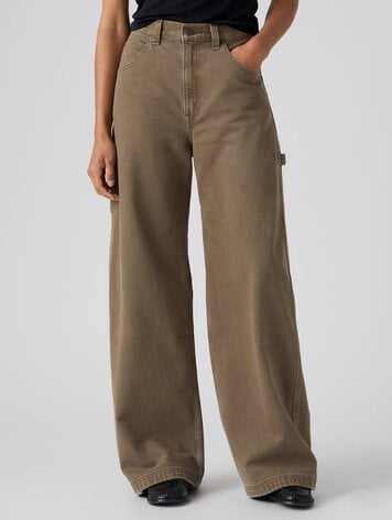 Levis FEMMES CINCH BAGGY CARPENTER 31 JEANS WASHED CANTEEN GD