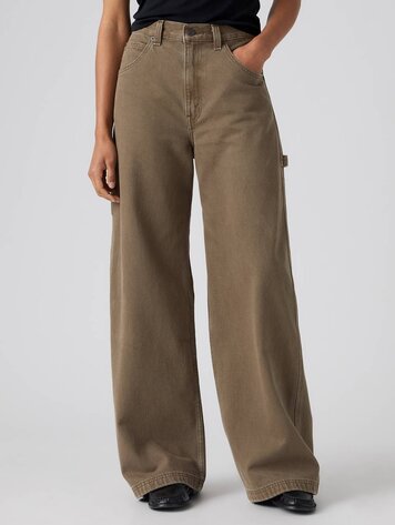 Levis WOMEN'S CINCH BAGGY CARPENTER 31 JEANS WASHED CANTEEN GD
