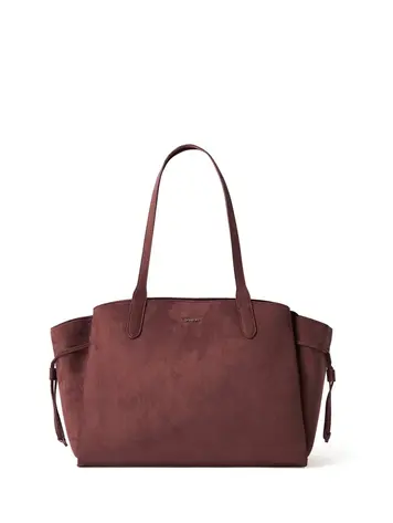 Lambert LE CLOTHILDE SAC FOURRE-TOUT SUÈDE VEGAN CASSIS