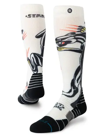 Stance MEN'S BERT KRAK x STANCE BATTLE MID POLY SNOW OTC SOCKS CREAM