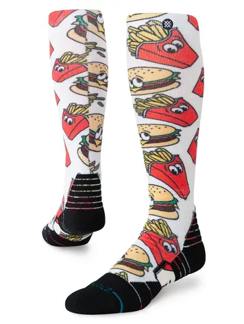 Stance HOMMES COMBO MEAL MID POLY SNOW OTC SOCKS RED