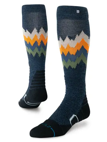 Stance MEN'S THOMPSON MID WOOL SNOW OTC SOCKS NAVY HEATHER