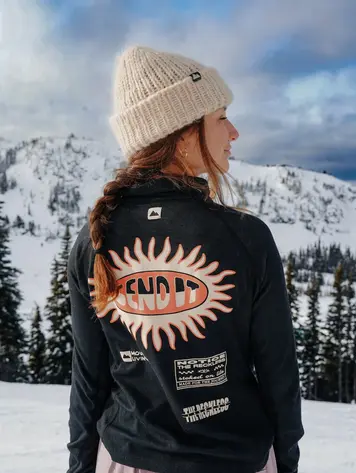 Notice the reckless FEMMES SEND IT BASE LAYER TOP