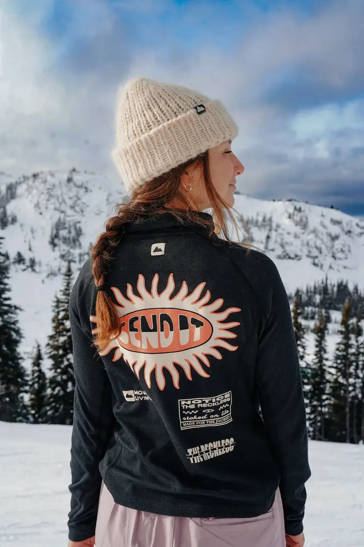 Notice the reckless FEMMES SEND IT BASE LAYER TOP