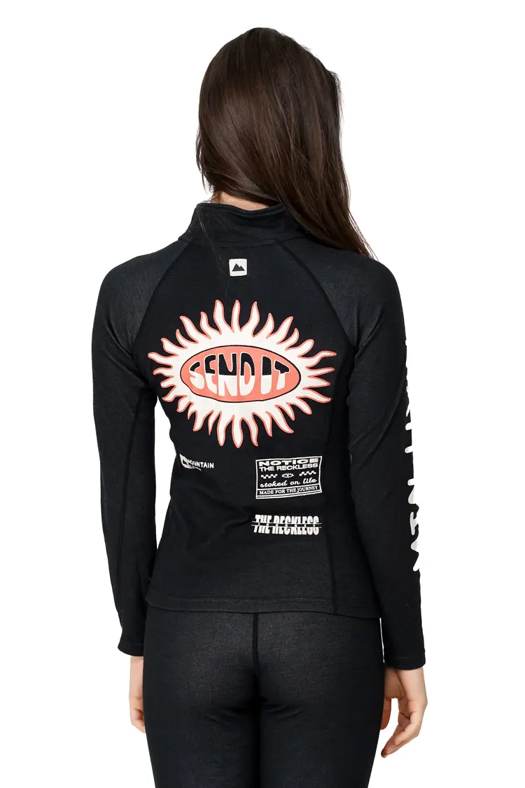 Notice the reckless FEMMES SEND IT BASE LAYER TOP