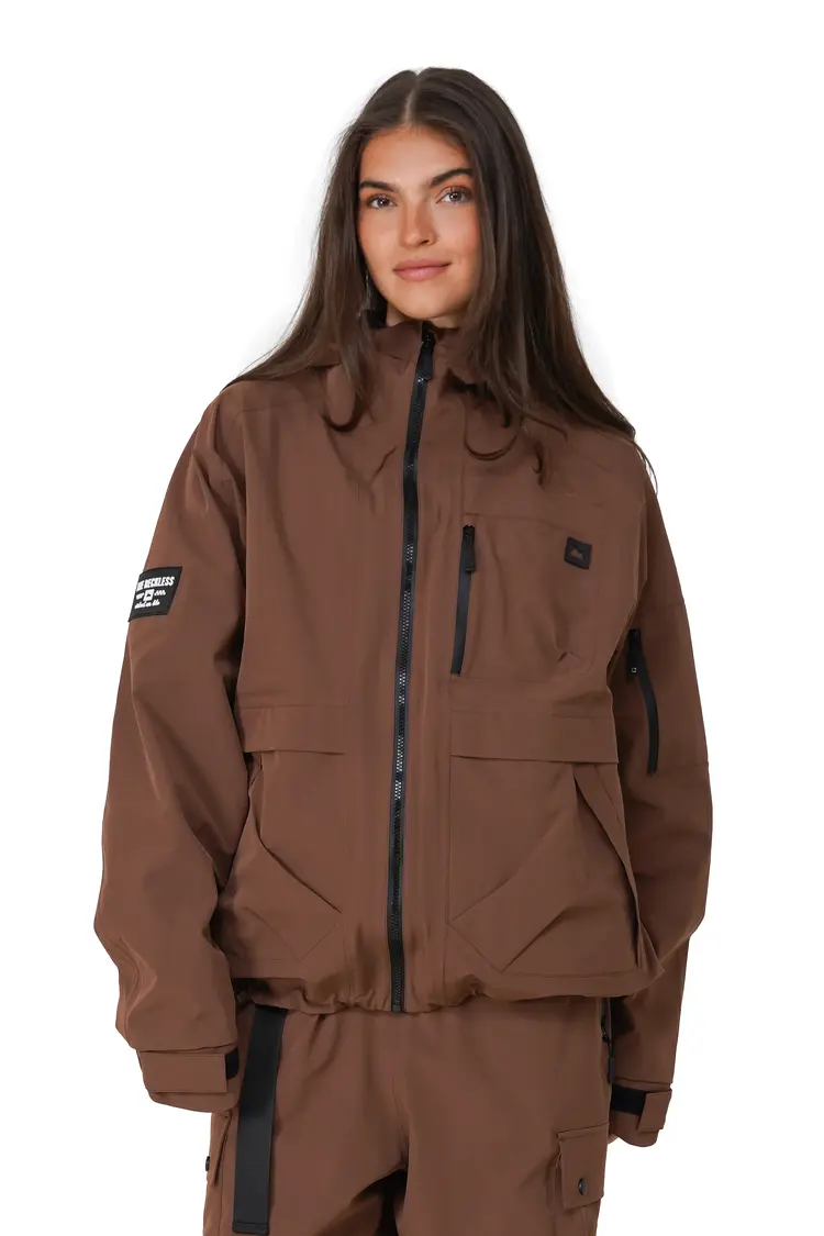 Notice the reckless FEMMES MUDSTONE 3-LAYER OUTER SHELL JACKET