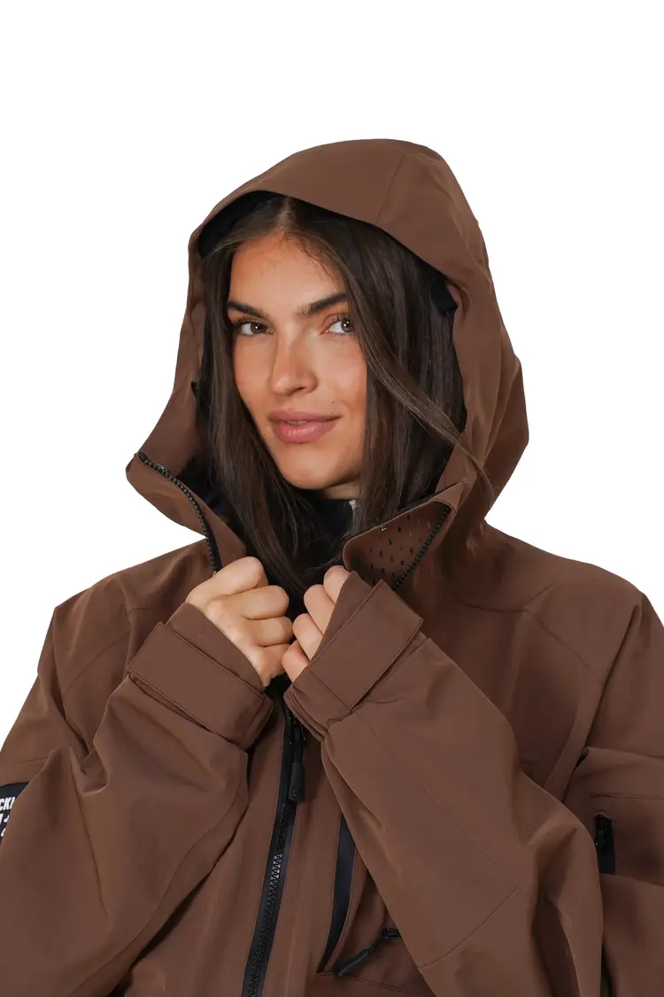 Notice the reckless FEMMES MUDSTONE 3-LAYER OUTER SHELL JACKET