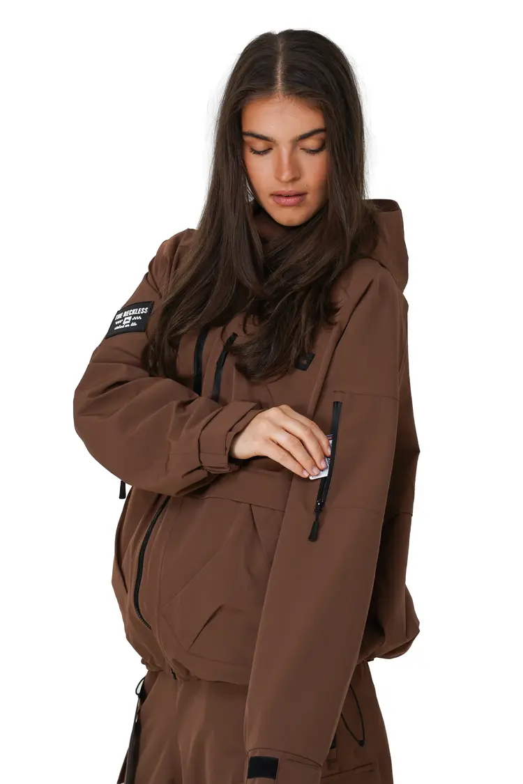 Notice the reckless FEMMES MUDSTONE 3-LAYER OUTER SHELL JACKET