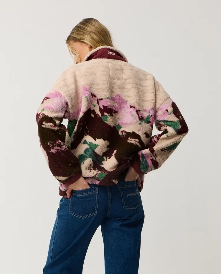 RIP CURL FEMMES SEARCH SERIES BONDED ZIP THROUGH POLAR FLEECE