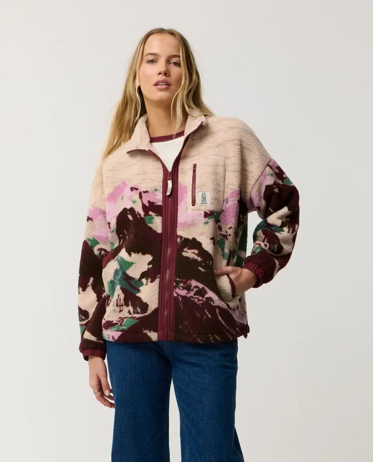 RIP CURL WOMEN'S SEARCH SERIES BONDED ZIP THROUGH POLAR FLEECE