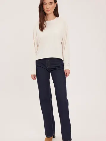 Gentle fawn FEMMES EASTON LONG SLEEVE TOP CREAM