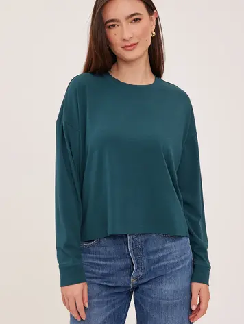 Gentle fawn FEMMES EASTON LONG SLEEVE TOP SPRUCE