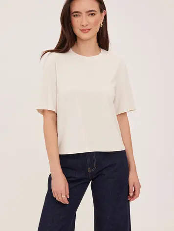 Gentle fawn WOMEN'S CODIE T-SHIRT CREAM